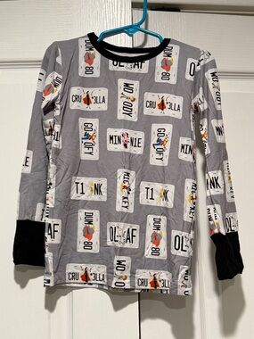 Cozy Pozy Bamboo Disney Character License Plate Long-Sleeve Pajama set